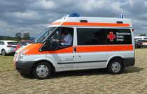 =Ford Transit des BRK Bereitschaft MILTENBERG-BÜRGSTADT unterwegs auf dem Parkgelände der RETTmobil Fulda im Mai 2019