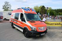 DRK Mercedes Benz Sprinter RTW am 26.05.19 beim Kreisfeuerwehrtag in Michelstadt (Odenwald)