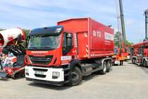 Evonik Werkfeuerwehr IVECO WLF mit AB Logistik am 26.05.19 beim Kreisfeuerwehrtag in Michelstadt (Odenwald)