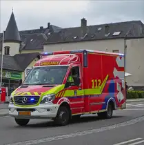 Am 30.05.2019 fuhr mir dieser Rettungswagen (Mercedes Benz Sprinter) in Wiltz vor die Linse