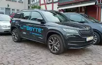 =Skoda Kodiaq der Firma LITEBYTE steht im Mai 2019 in Schlitz