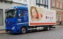 =MB Actros der Firma FENDRICH steht in Flensburg zur Entladung im Mai 2019