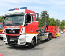 Feuerwehr Eberbach MAN TGS WLF am 26.05.19 beim Kreisfeuerwehrtag in Michelstadt (Odenwald)
