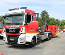 Feuerwehr Eberbach MAN TGS WLF am 26.05.19 beim Kreisfeuerwehrtag in Michelstadt (Odenwald)