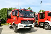 Feuerwehr Fränkisch Crumbach Mercedes Benz Atego HLF10 am 26.05.19 beim Kreisfeuerwehrtag in Michelstadt (Odenwald)