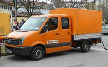 =VW Crafter der Firma SWIETELSKY steht im April 2019 in Traunstein