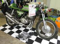 =Kawasaki S1 250, Bj. 1971, 35 PS, gesehen bei der Technorama im Kassel, 03-2019