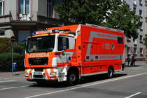 BF Frankfurt MAN TGM GW-AS1 am 02.06.19 bei der großen Parade zum Jubiläum 150 Kreisfeuerwehrverband Frankfurt
