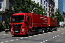 Feuerwehr Frankfurt am Main MAN TGX Fahrschul LKW am 02.06.19 bei der großen Parade zum Jubiläum 150 Kreisfeuerwehrverband Frankfurt