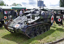 Wiesel 2, Sanitätstruppfahrzeug, 110 PS / 70 km/h, beim Tag der Bundeswehr in Koblenz - 15.06.2019