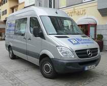 =MB Sprinter von  BÖHM-Metallbau  steht im April 2019 in Traunstein