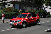 Werkfeuerwehr Allesa Chemie VW Tiguan KdoW  am 02.06.19 bei der großen Parade zum Jubiläum 150 Kreisfeuerwehrverband Frankfurt