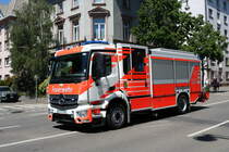 Flughafenfeuerwehr Frankfurt Mercedes Benz Actros HTLF am 02.06.19 bei der großen Parade zum Jubiläum 150 Kreisfeuerwehrverband Frankfurt