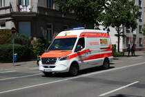 ASB Mercedes Benz Sprinter KTW am 02.06.19 bei der großen Parade zum Jubiläum 150 Kreisfeuerwehrverband Frankfurt