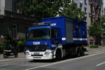 THW Frankfurt Mercedes Benz Actros WLF am 02.06.19 bei der großen Parade zum Jubiläum 150 Kreisfeuerwehrverband Frankfurt
