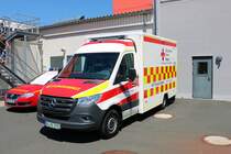 Neuer DRK Hanau Mercedes Benz Sprinter RTW am 02.06.19 beim Tag der offenen Tür der Feuerwehr