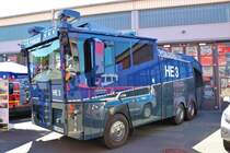 Bereitschaftspolizei Hessen Mercedes Benz/Rosenbauer WaWe10000 am 02.06.19 beim Tag der offenen Tür der Feuerwehr in Hanau