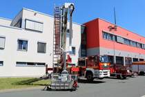 Feuerwehr Hanau MAN TGA TGM (Florian Hanau 1-38-1) am 02.06.19 beim Tag der offenen Tür der Feuerwehr