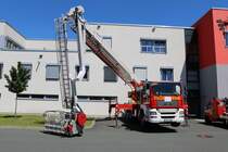 Feuerwehr Hanau MAN TGA TGM (Florian Hanau 1-38-1) am 02.06.19 beim Tag der offenen Tür der Feuerwehr