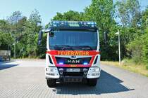 Feuerwehr Rödermark MAN TGM HLF10 am 08.06.19 bei einen Fototermin 