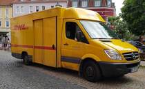 =MB Sprinter von DHL auf Zustelltour in Hünfeld im Juni 2019