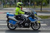 BMW Motorad der luxemburgischen Zollverwaltung war bei der Fahrzeugparade zum Nationalfeiertag in der Stadt Luxemburg zu sehen. 23.06.2019