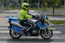 BMW Motorad der luxemburgischen Zollverwaltung war bei der Fahrzeugparade zum Nationalfeiertag in der Stadt Luxemburg zu sehen. 23.06.2019