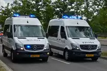Auch diese beiden Mercedes Benz Sprinter der luxemburgischen Polizei waren bei der Fahrzeugparade zum Nationalfeiertag in der Stadt Luxemburg zu sehen. 23.06.2019