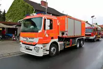 Feuerwehr Mörfelden Walldorf Mercedes Benz Actros WLF am 16.06.19 beim Kreisfeuerwehrtag in Mörfelden 
