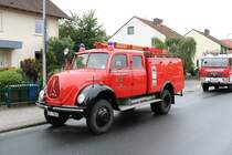 Feuerwehr Oldtimer Magirus Deutz am 16.06.19 beim Kreisfeuerwehrtag in Mörfelden 