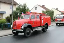 Feuerwehr Oldtimer Magirus Deutz am 16.06.19 beim Kreisfeuerwehrtag in Mörfelden 