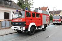 IVECO Magirus Löschfahrzeug am 16.06.19 beim Kreisfeuerwehrtag in Mörfelden 