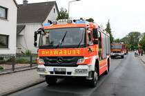 Feuerwehr Rüsselsheim Mercedes Benz Atego StlF20 am 16.06.19 beim Kreisfeuerwehrtag in Mörfelden 
