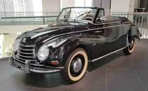 =DKW 3=6 Sonderklasse Typ F 91 Cabriolet, Bj. 1953, 34 PS, 896 ccm, ausgestellt im Audi-Museum Ingolstadt im April 2019. Von diesem Modell wurden in der Zeit von 1953 - 1955 432 Exemplare produziert.