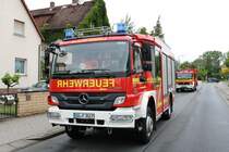 Feuerwehr Rüsselsheim Mercedes Benz Atego LF20 am 16.06.19 beim Kreisfeuerwehrtag in Mörfelden 