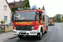Feuerwehr Rüsselsheim Mercedes Benz Atego LF20 am 16.06.19 beim Kreisfeuerwehrtag in Mörfelden 