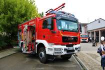 Feuerwehr Mörfelden Walldorf MAN TGM TLF4000 am 16.06.19 beim Kreisfeuerwehrtag in Mörfelden 