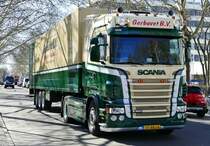 Scania R 560 Sattelzug, ''Gerbuvet B.V.'' (NL), Berlin -Charlottenburg im April 2019.