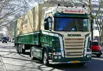 Scania R 560 Sattelzug, ''Gerbuvet B.V.'' (NL), Berlin -Charlottenburg im April 2019.