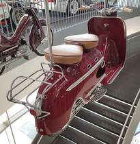 =DKW Hobby, Bj. 1955, 74 ccm, 3 PS, hängt an der Decke im Audi-Museum Ingolstadt, 04-2019