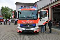 Fraport Flughafenfeuerwehr Frankfurt Mercedes Benz Arocs HTLF15 am 16.06.19 beim Kreisfeuerwehrtag in Mörfelden 