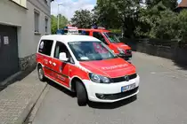 Feuerwehr Bischofsheim VW Caddy PKW am 16.06.19 beim Tag der offenen Tür 
