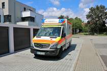 DRK Mercedes Benz Sprinter am 16.06.19 beim Tag der offenen Tür der Feuerwehr Bischofsheim