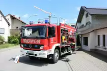 Feuerwehr Bischofsheim Mercedes Benz Atego TLF am 16.06.19 beim Tag der offenen Tür 