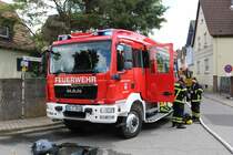 Feuerwehr Bischofsheim MAN TGM HLF20 am 16.06.19 beim Tag der offenen Tür 