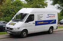 MB Sprinter von  premio  steht im Juni 2019 in Hünfeld