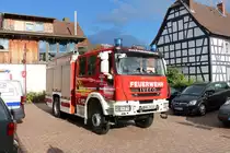 Feuerwehr Bruchköbel Niederissigheim IVECO Magirus LF20 am 20.06.19 bei einer Großübung in Bruchköbel 