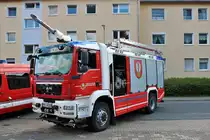 Feuerwehr Eschborn MAN TGM TLF4000 mit Rosenbauer AT Aufbau am 23.06.19 beim Tag der offenen Tür