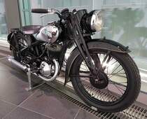 =DKW SB 350 (2. Serie), Bj. 1937, 345 ccm, 11 PS, ausgestellt im Audi-Museum Ingolstadt im April 2019.