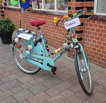 =Klingelrad steht im Mai 2019 in Flensburg